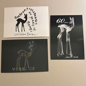 Versace and Burberry Bambi Art Cards 60 Year Celebration 2008